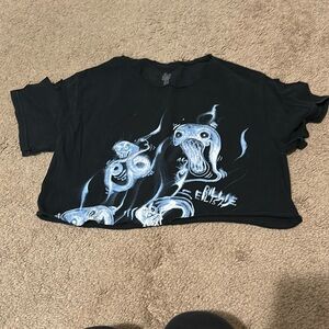 Billie Eilish cropped tee